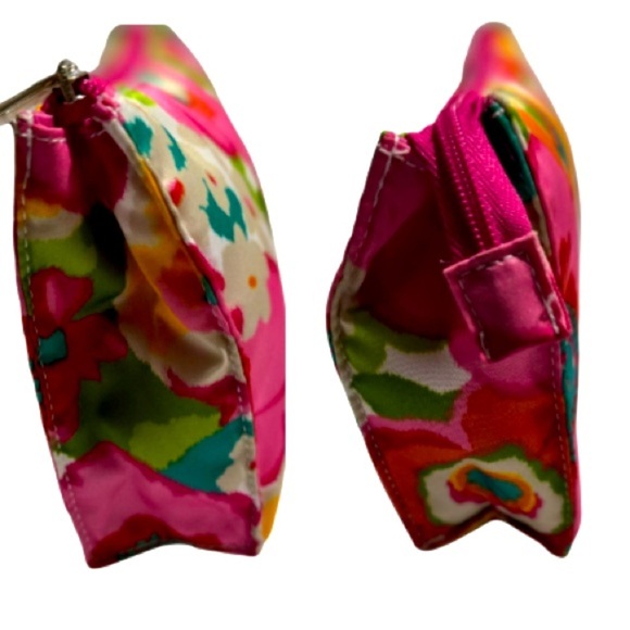 Clinique Floral Multicolor Women's Makeup/ Accessory Zip Clutch/Pouch - Picture 3 of 5